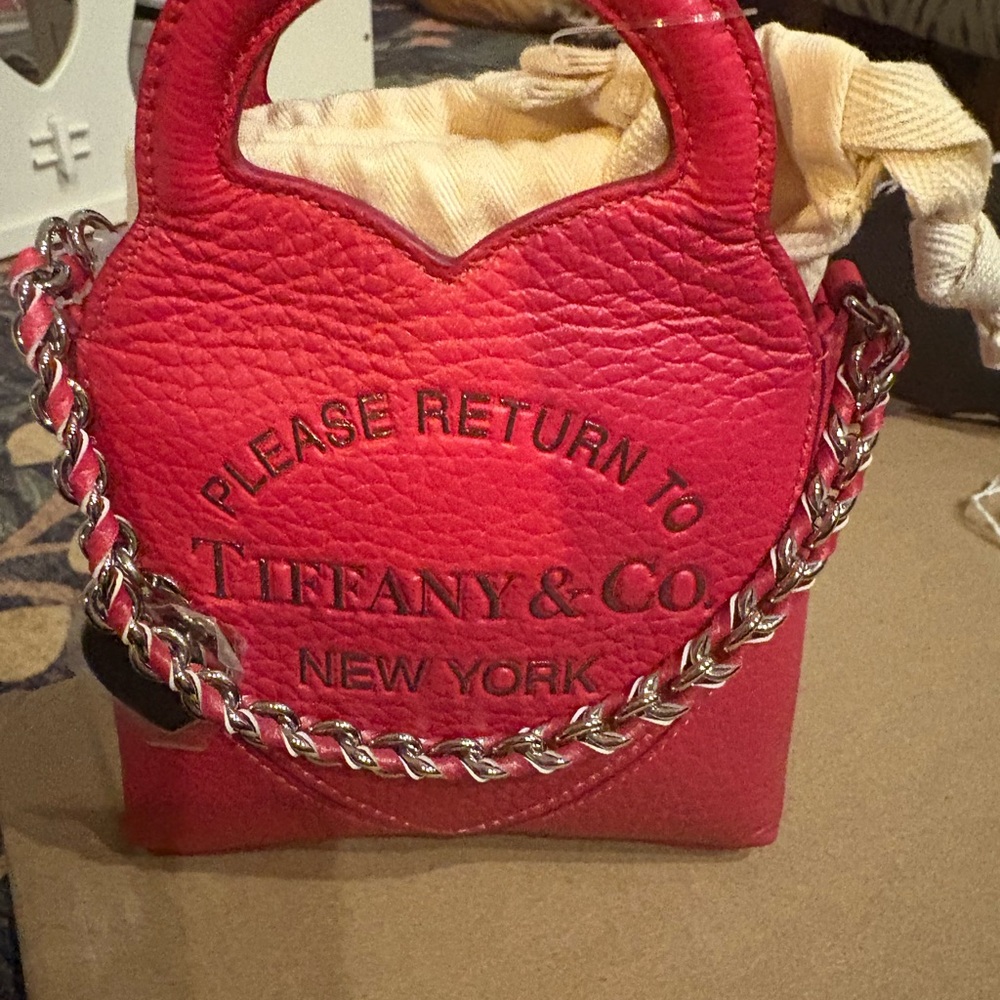 NWT Mini Tiffany & Co. Vibrant Fuchsia Ombré  Mini Bag